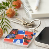 Porte-clés Damier d'élection (Devant Droit)