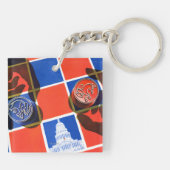 Porte-clés Damier d'élection (Dos)