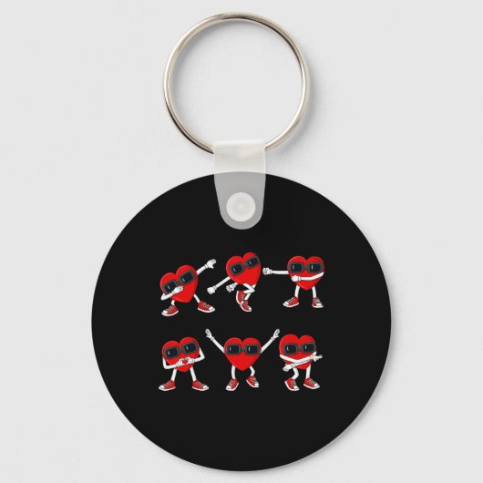 Porte-clés Dancing Hearts Dance Challenge Valentines Day Boys (Recto)