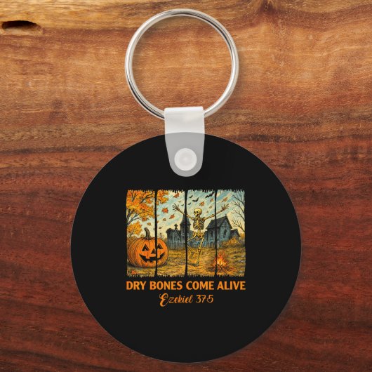Porte-clés Dancing Skeleton Dry Bones Come Alive Christian Ha (Recto)