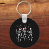 Porte-clés Dancing Skeleton Noël 2025 Éffrayant Funny Chris (Recto)