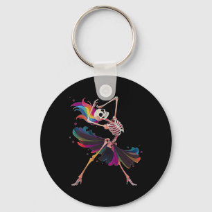 Porte-clés Dancing Skeleton Rainbow Llerina Halloween