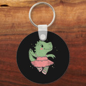 Porte-clés Dancing T-rex Dinosaur Llerina For Llet Dancer Vin (Recto)