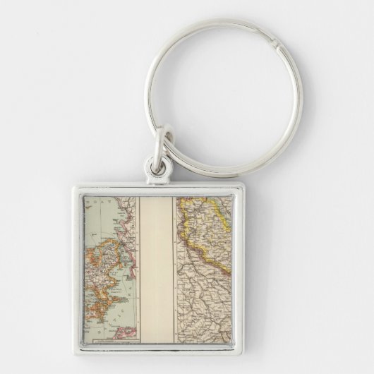 Porte-clés Danemark, Alsace Lorraine, Palatinat (Devant)