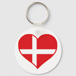 Porte-clés Danemark Love