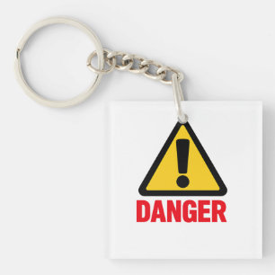 Porte-clés DANGER – Conception de Panneau d'Avertissement
