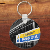 Porte-clés Danger Ne pas fermer le panneau (Recto)