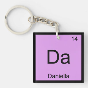 Porte-clés Daniella Nom Chimie Élément Tableau périodique