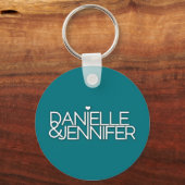 Porte-clés Danielle et Jennifer Porte - clé Turquoise (Recto)