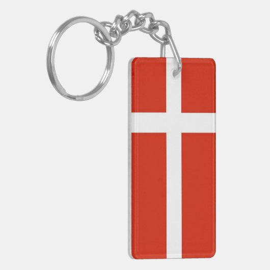 Porte-clés Dannebrog; The Official Flag of Denmark (Devant gauche)