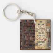 Porte-clés Dans la bibliothèque Je vais (Devant)