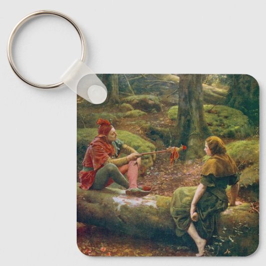 Porte-clés Dans la forêt d'Arden, vers 1892 par John Collier (Recto)
