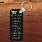 Porte-clés Dans la mémoire aimante (Verso)