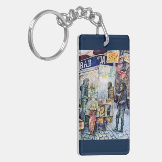 Porte-clés Dans l'amour avec les problèmes, et dans les probl (Devant gauche)