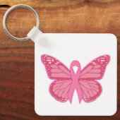 Porte-clés Dans Le Papillon Rose (Recto)