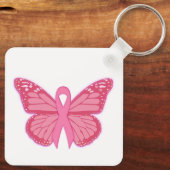 Porte-clés Dans Le Papillon Rose (Verso)