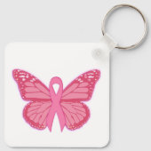 Porte-clés Dans Le Papillon Rose (Dos)