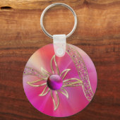 Porte-clés Dans le Porte - clé de dégradé de rayon (Recto)