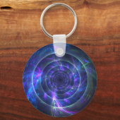 Porte-clés Dans le Porte - clé fractal bleu (Recto)