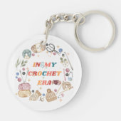 Porte-clés Dans Ma chemise Crochet Era, Don de maman d'artisa (Dos)