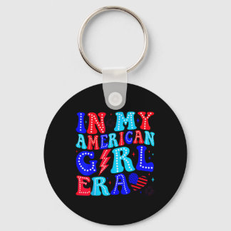 Porte-clés Dans mon époque American Girl rétro 4 juillet quat