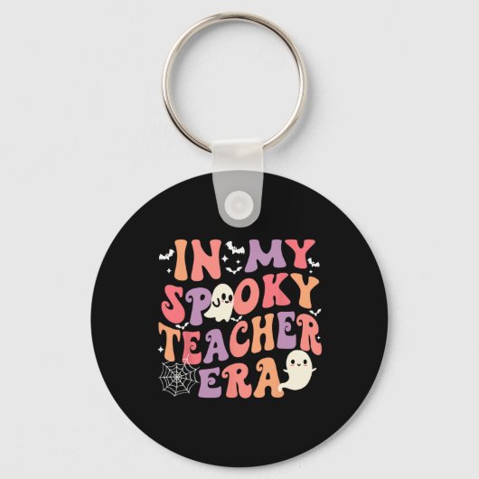 Porte-clés Dans Mon Époque Enseignante Éffrayante Fantôme Hal (Recto)