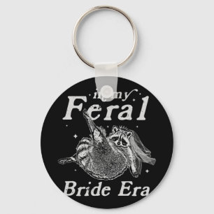 Porte-clés Dans Mon Era Feral Mariée Raccoon Chemise Funny Fe