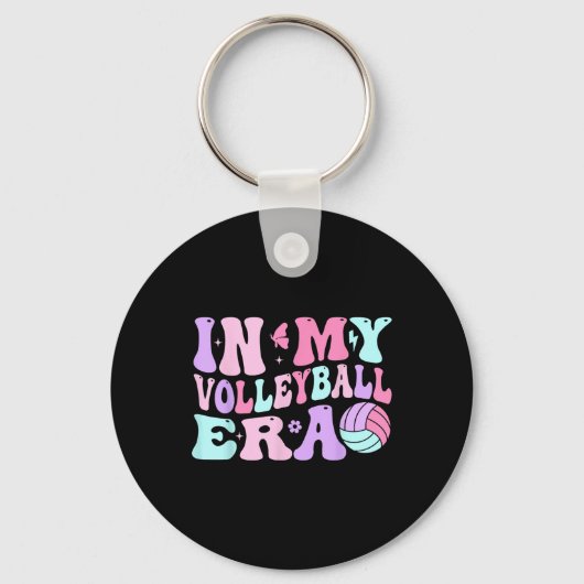 Porte-clés Dans Mon Joueur D'Entraîneur De Volleyball D'Époqu (Recto)