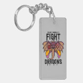 Porte-clés Dans Mon Monde, Je Lutte Contre Les Dragons (Devant gauche)