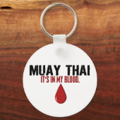 Porte-clés Dans mon sang MUAY THAI (Recto)
