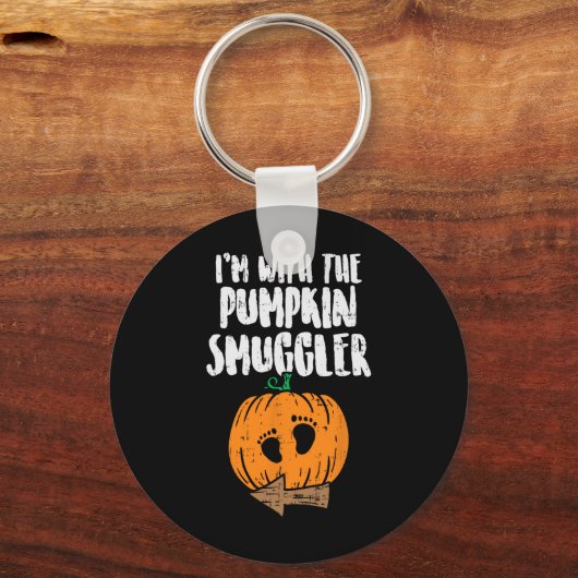 Porte-clés Dans The Pumkin Smuggler Halloween Pregnancy C (Recto)