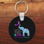 Porte-clés Dans Un Monde Soyez Sérieux Soutien À La Préventio (Recto)