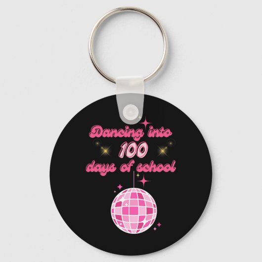 Porte-clés Danse Dans 100 Jours D'École Avec Disco Rose Ba (Recto)