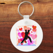 Porte-clés Danse dans la salle de bal des coeurs (Recto)
