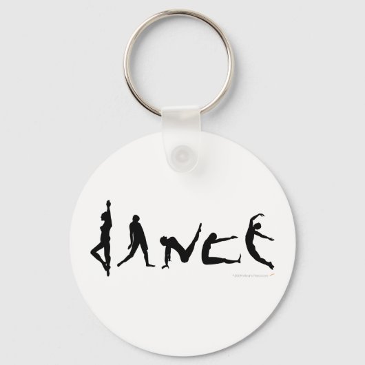 Porte-clés Danse Danse Silhouette Design (Recto)