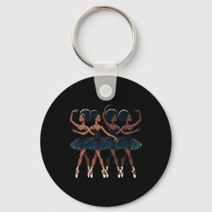 Porte-clés Danse de Ballet Black African American Ballerina D