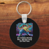 Porte-clés Danse de dinosaure Danse drôle de dino (Recto)