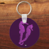 Porte-clés Danse Des Hippocampes (Violet) (Recto)