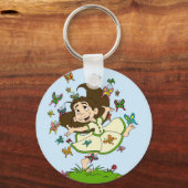 Porte-clés Danse des papillons (Recto)
