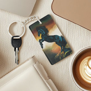 Porte-clés Danse d'Imaginaire de la licorne noire