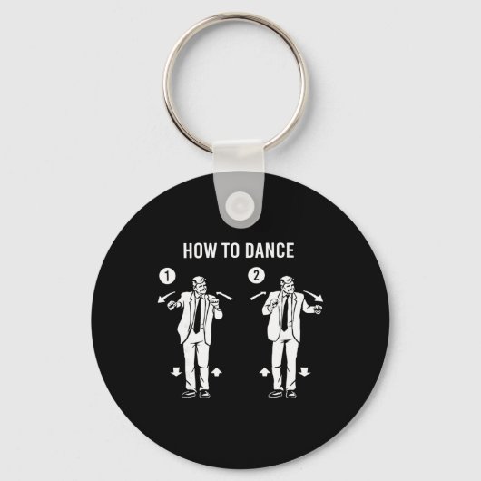 Porte-clés Danse Drôle de Trump Comment Danser  (Recto)