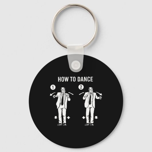 Porte-clés Danse drôle de Trump Comment danser (Recto)