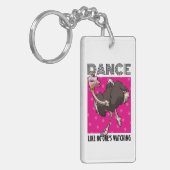 Porte-clés Danse étrange d'autruche comme si personne ne rega (Devant gauche)
