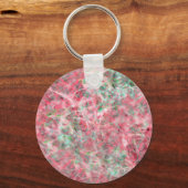 Porte-clés Danse expressionniste Abstraite en rose et vert (Recto)