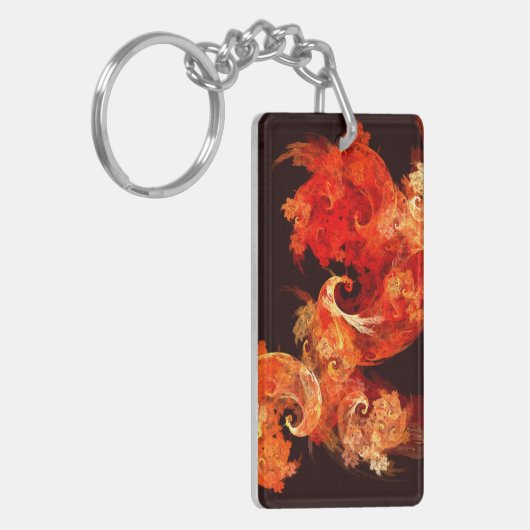 Porte-clés Danse Feux d'artifice Art Abstrait (Devant gauche)