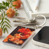 Porte-clés Danse Feux d'artifice Art Abstrait (Devant droit)