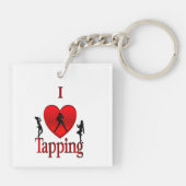 Porte-clés Danse I Heart Tap (Dos)
