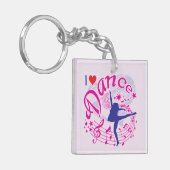 Porte-clés Danse - I Love Dance (Devant gauche)