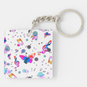 Porte-clés Danse Musique colorée (Dos)