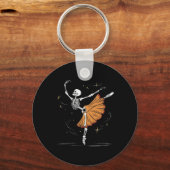 Porte-clés Danse Skeleton Llerina Llet Dance Halloween (Recto)